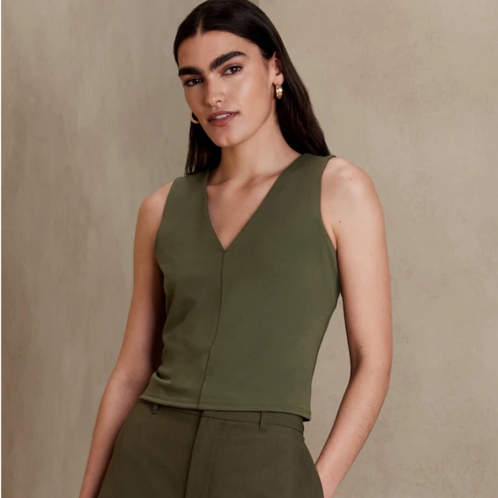 Ponte cropped top XXL